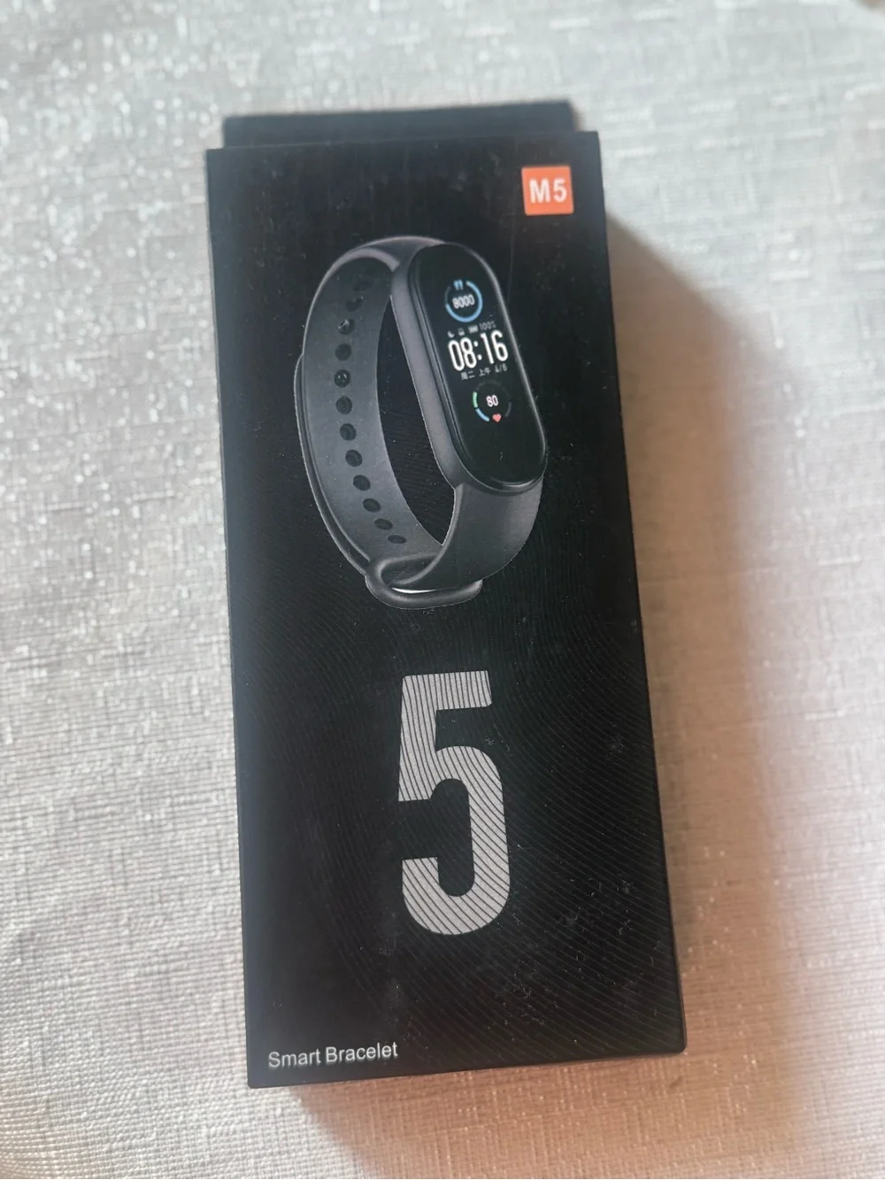 New M5 Smart Bracelet Fitness Tracker Bluetooth Smart Watch Black
